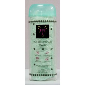 Fuzzy Wuzzy Pet Absorbent / Cooling Towel - Green